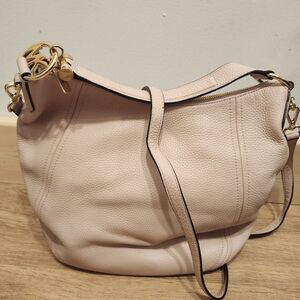 Michael Kors Fulton Large Convertible Shoulder Bag Pebbled Leather Blossom NWT